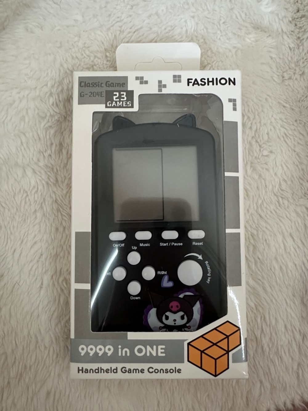 Black Kuromi Sanrio Handheld Retro Game Console - 9999-in-1